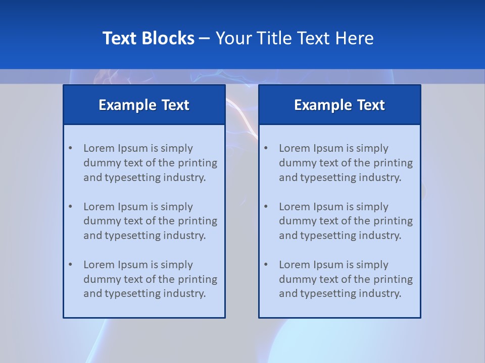 A Human Head With A Brain In The Middle Of It PowerPoint Template
