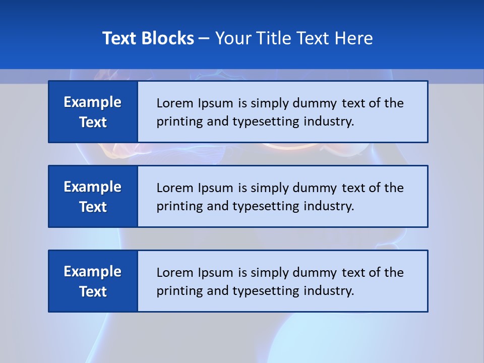 A Human Head With A Brain In The Middle Of It PowerPoint Template