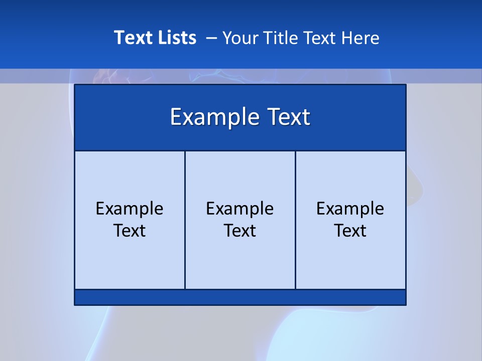 A Human Head With A Brain In The Middle Of It PowerPoint Template