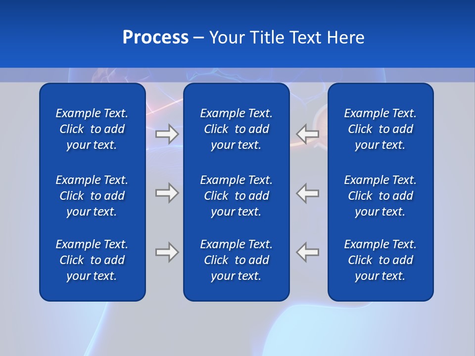 A Human Head With A Brain In The Middle Of It PowerPoint Template