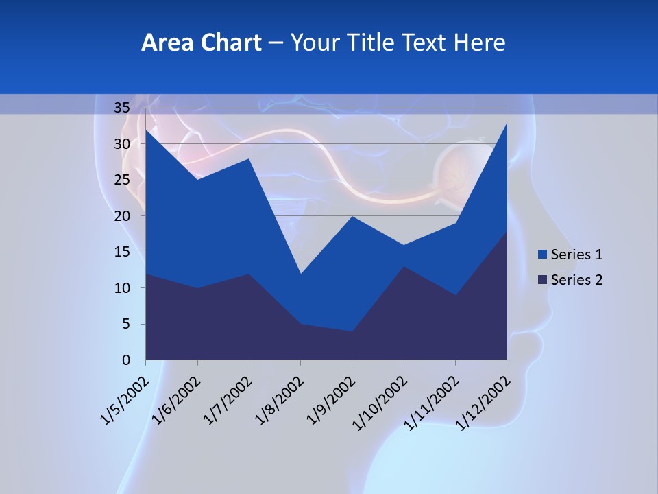 A Human Head With A Brain In The Middle Of It PowerPoint Template