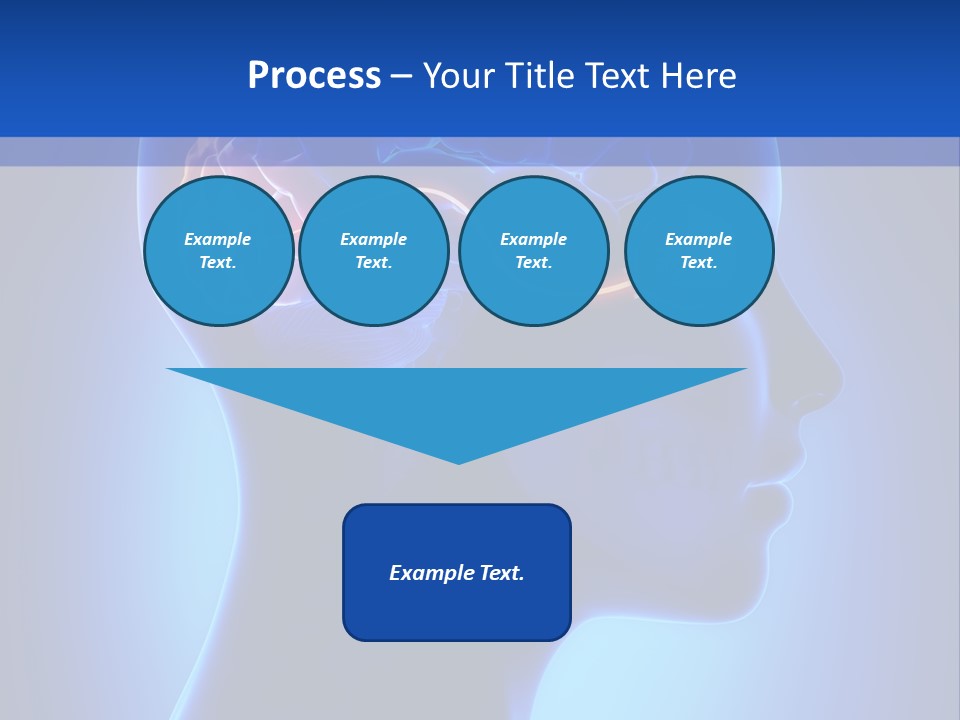 A Human Head With A Brain In The Middle Of It PowerPoint Template