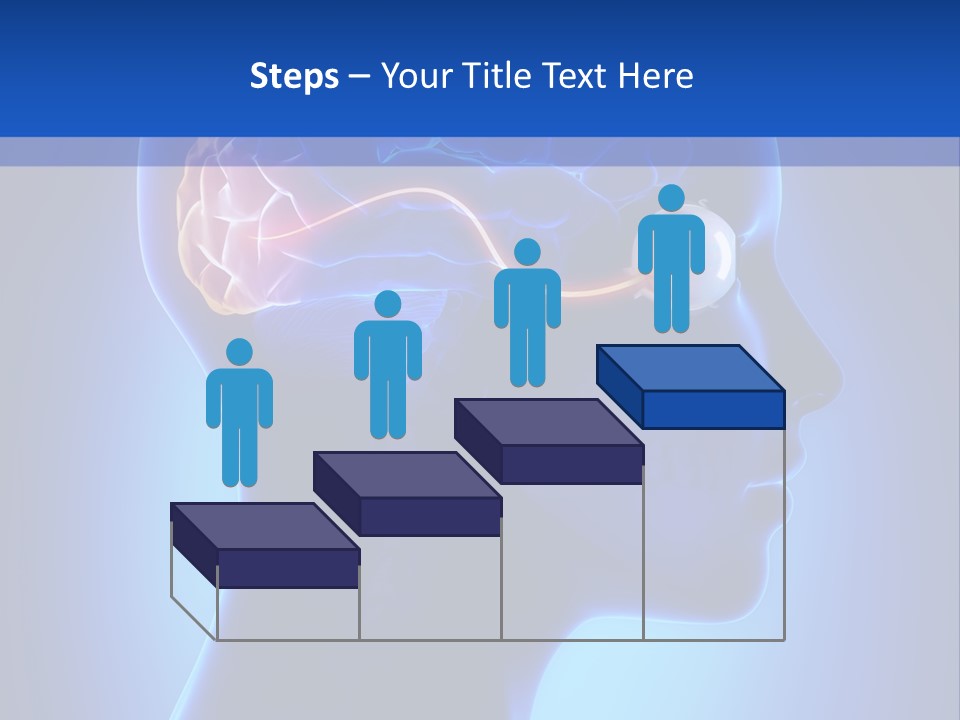 A Human Head With A Brain In The Middle Of It PowerPoint Template