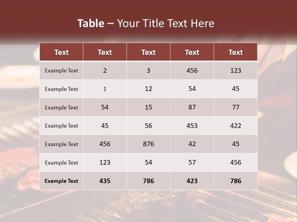 A Person Cooking Steaks On A Grill With A Thermometer PowerPoint Template
