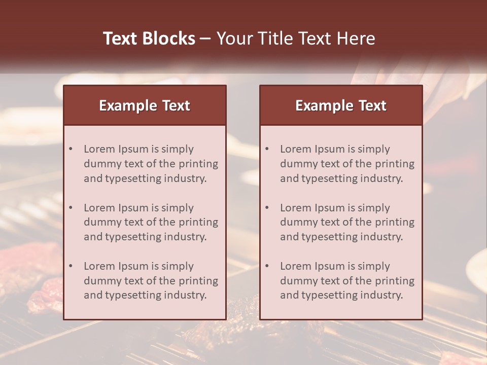 A Person Cooking Steaks On A Grill With A Thermometer PowerPoint Template