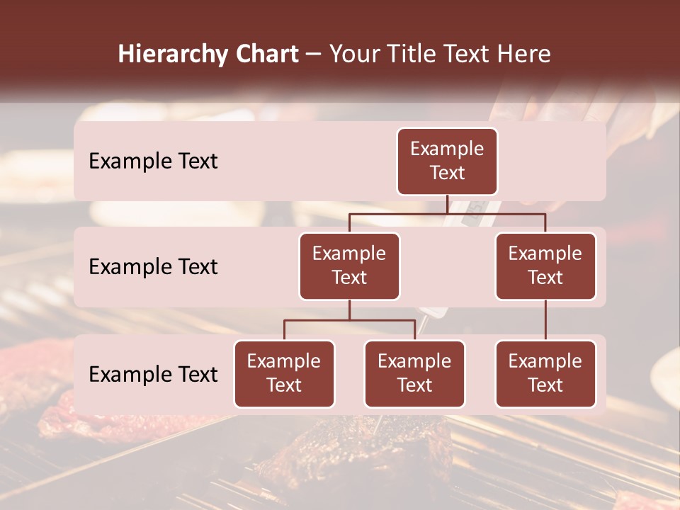 A Person Cooking Steaks On A Grill With A Thermometer PowerPoint Template