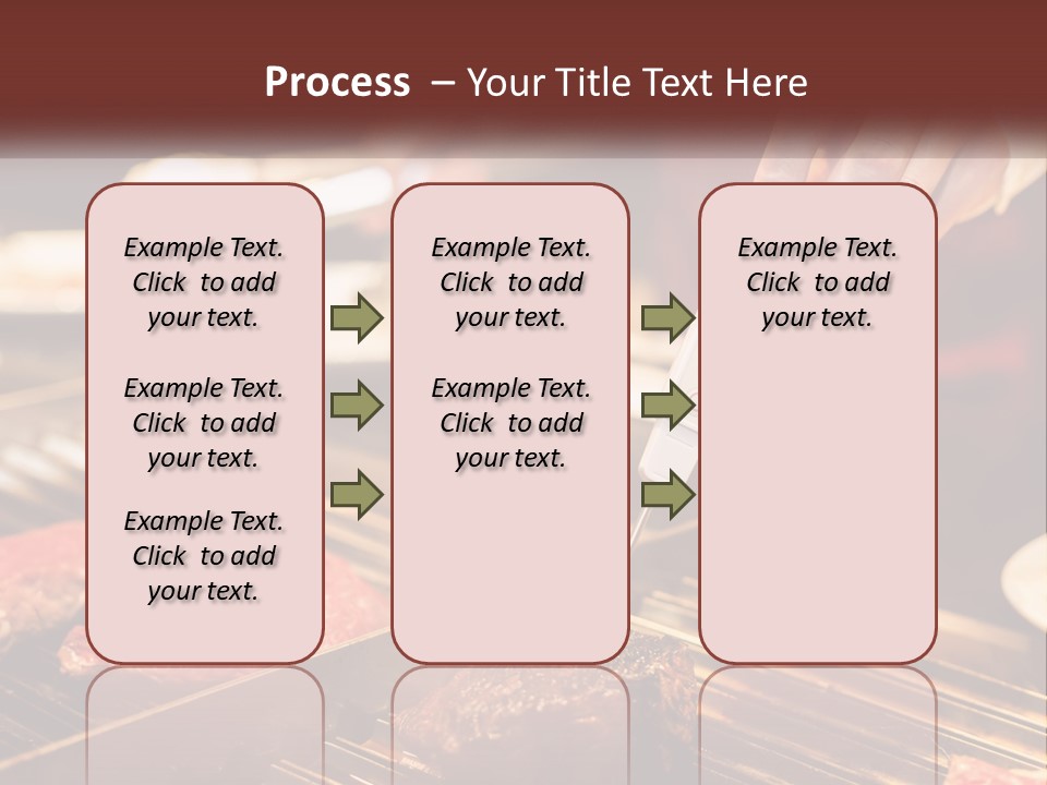 A Person Cooking Steaks On A Grill With A Thermometer PowerPoint Template