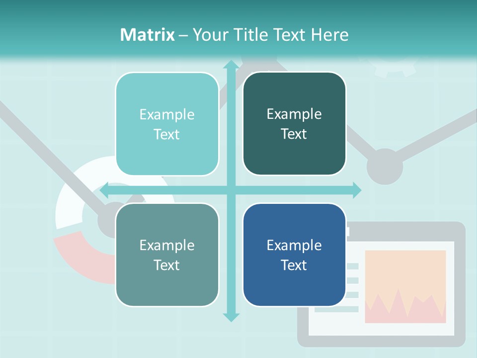 A Computer Screen With A Graph On It PowerPoint Template