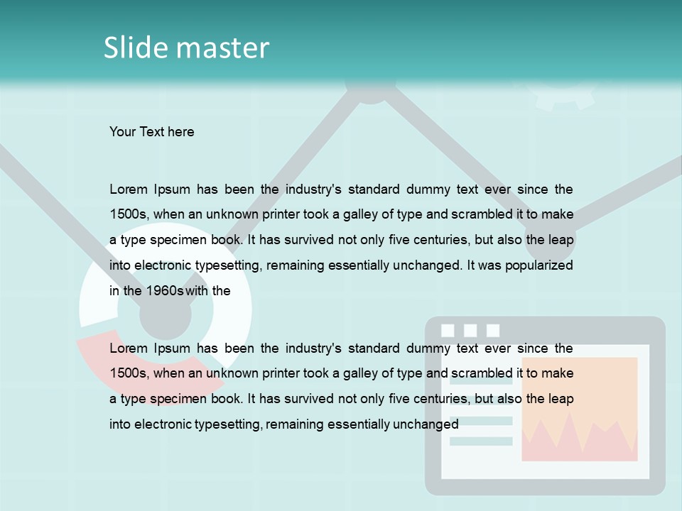 A Computer Screen With A Graph On It PowerPoint Template