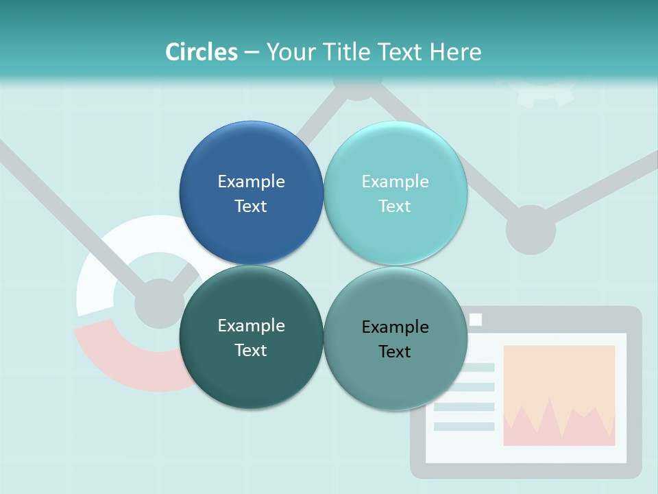 A Computer Screen With A Graph On It PowerPoint Template