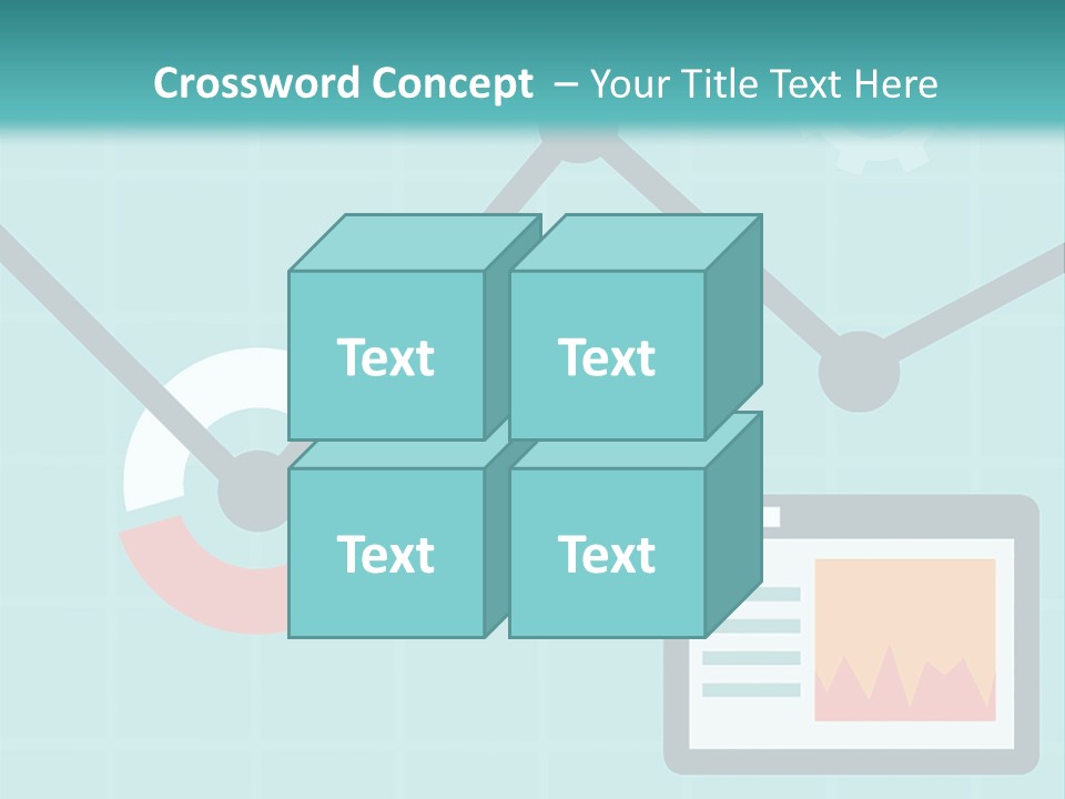 A Computer Screen With A Graph On It PowerPoint Template