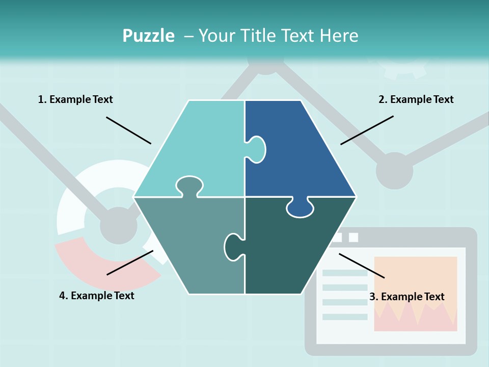 A Computer Screen With A Graph On It PowerPoint Template