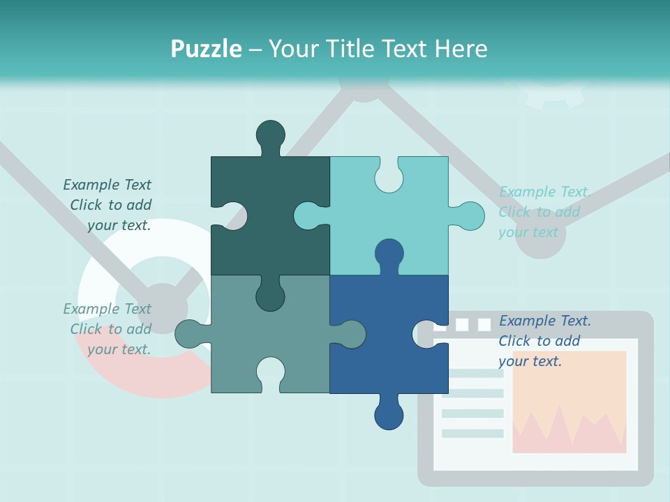 A Computer Screen With A Graph On It PowerPoint Template