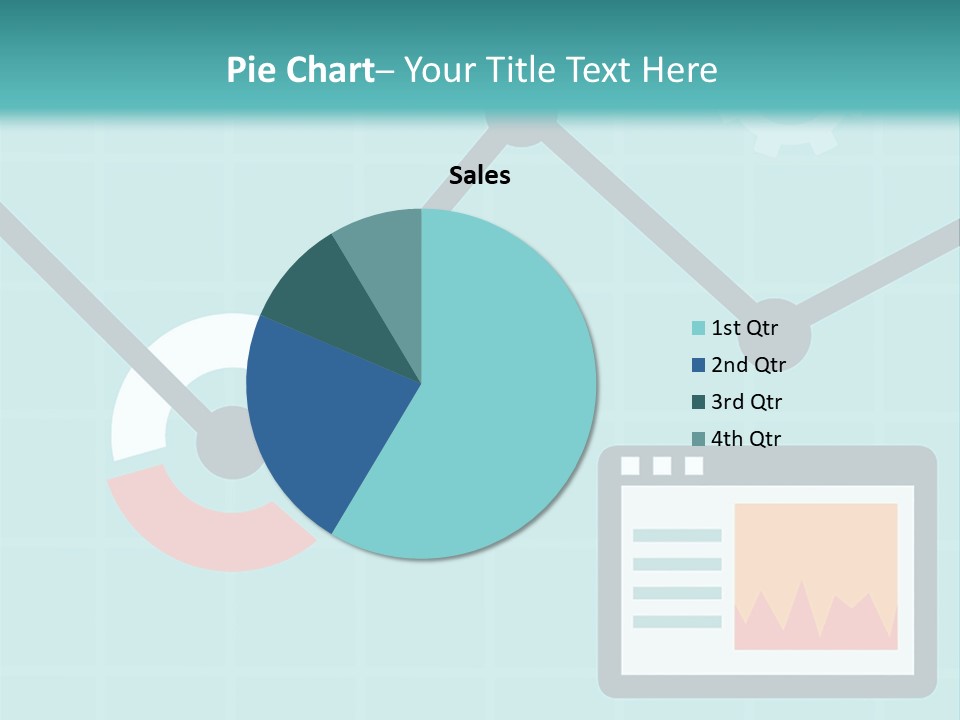 A Computer Screen With A Graph On It PowerPoint Template