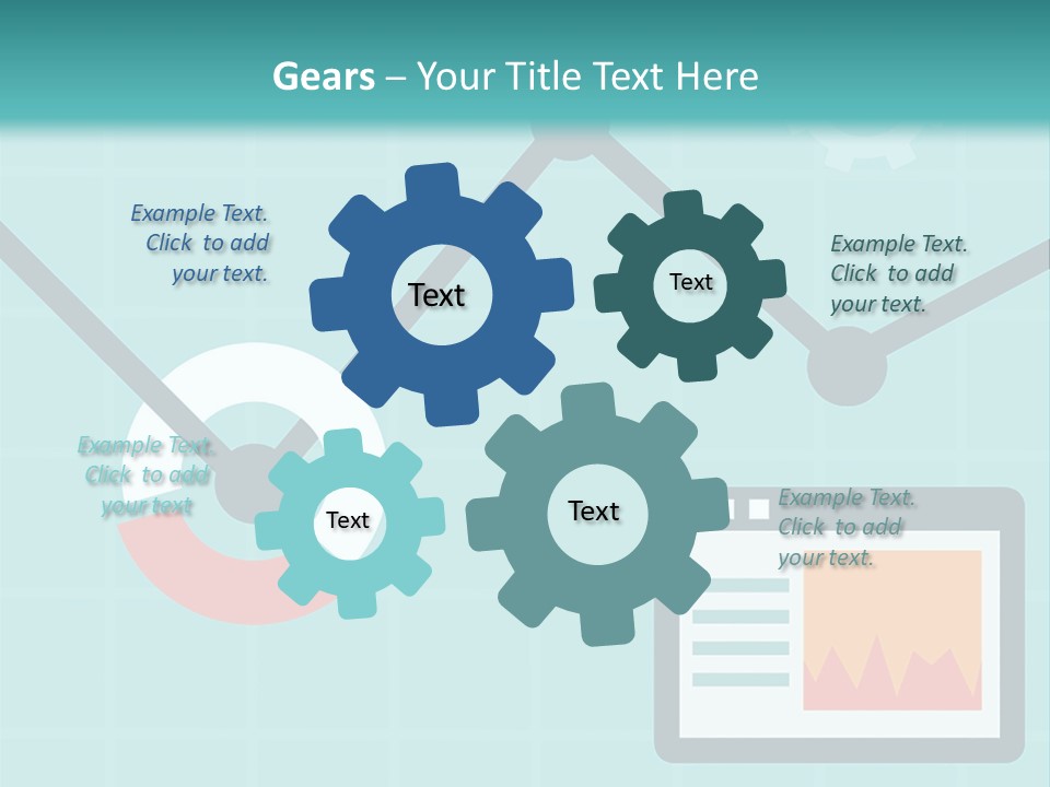 A Computer Screen With A Graph On It PowerPoint Template