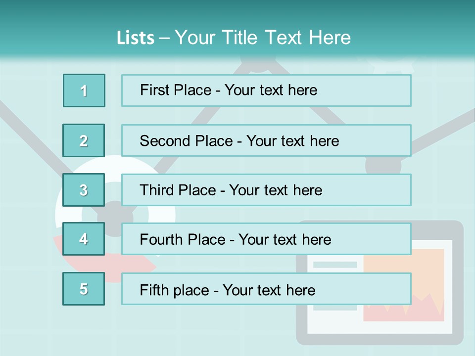 A Computer Screen With A Graph On It PowerPoint Template