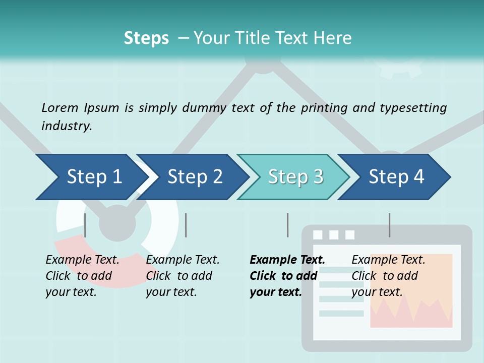 A Computer Screen With A Graph On It PowerPoint Template