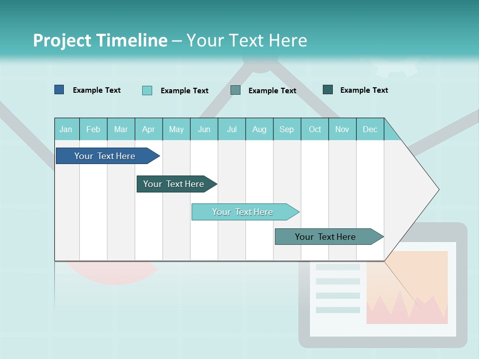 A Computer Screen With A Graph On It PowerPoint Template