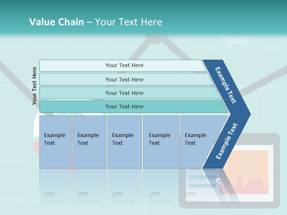 A Computer Screen With A Graph On It PowerPoint Template