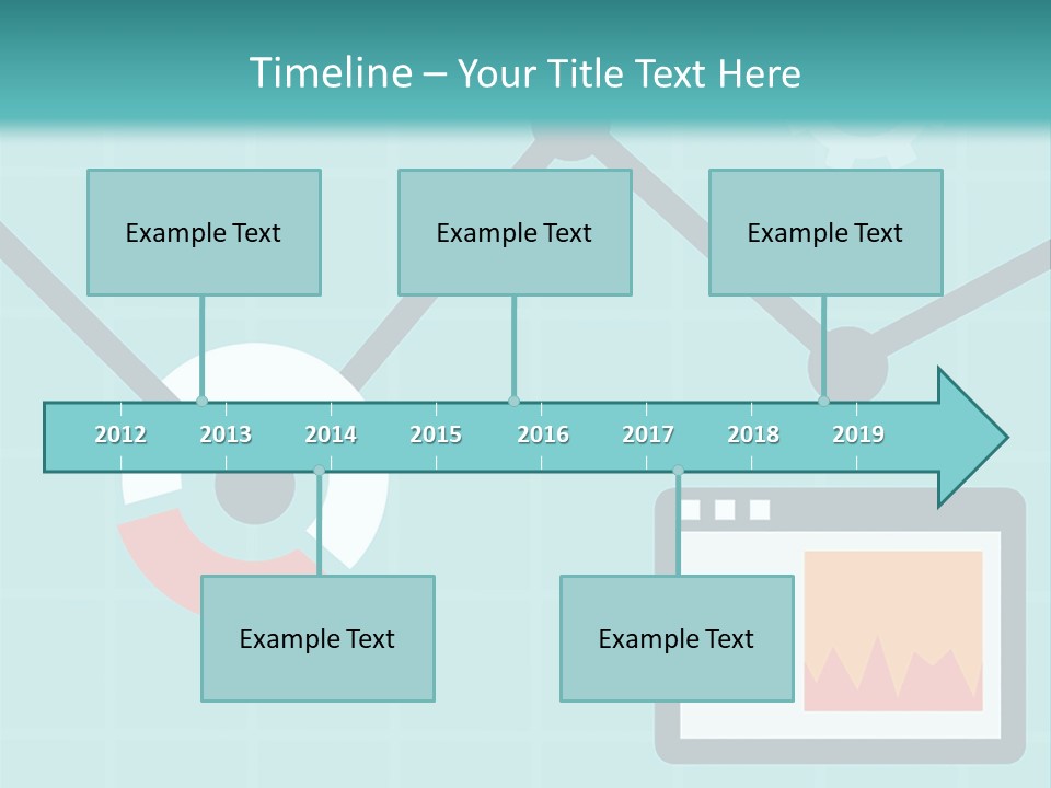 A Computer Screen With A Graph On It PowerPoint Template
