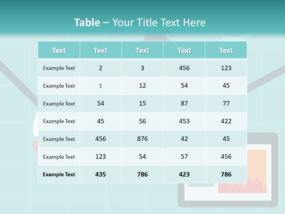A Computer Screen With A Graph On It PowerPoint Template
