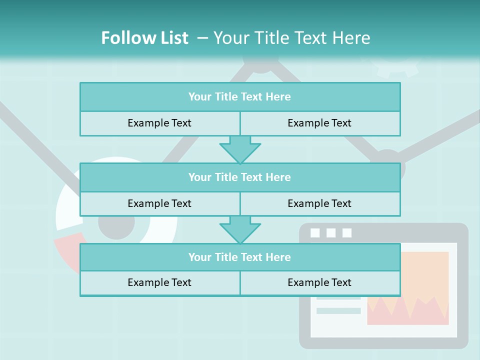 A Computer Screen With A Graph On It PowerPoint Template
