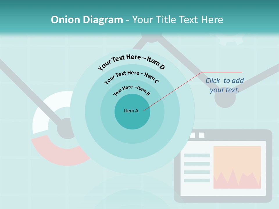 A Computer Screen With A Graph On It PowerPoint Template
