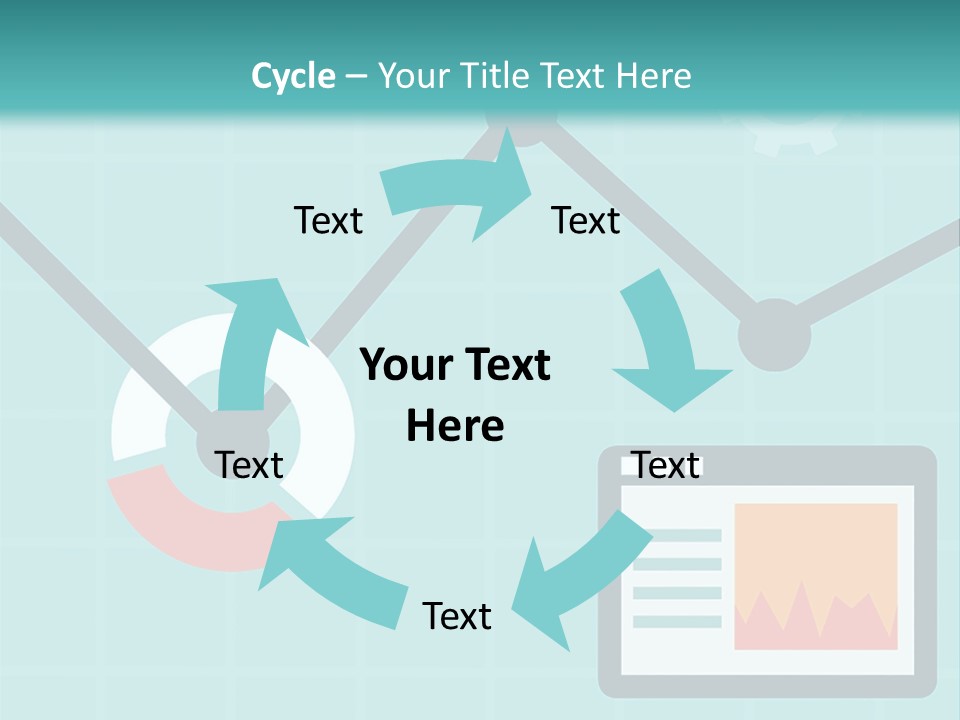 A Computer Screen With A Graph On It PowerPoint Template