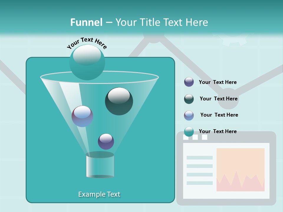 A Computer Screen With A Graph On It PowerPoint Template