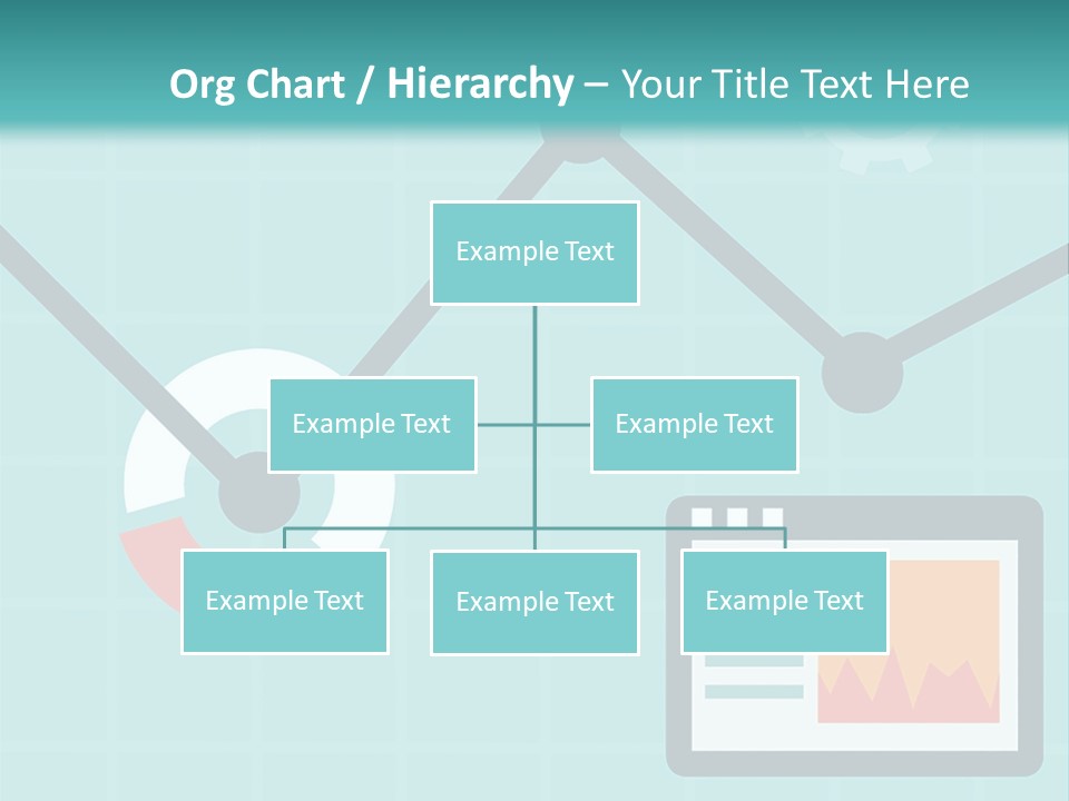 A Computer Screen With A Graph On It PowerPoint Template