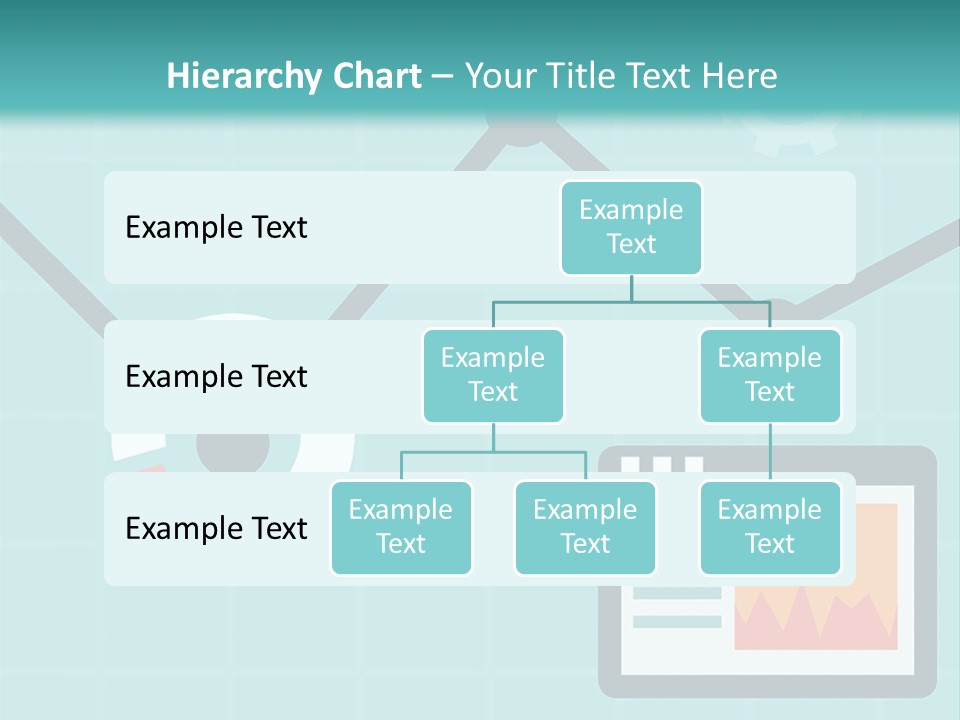 A Computer Screen With A Graph On It PowerPoint Template