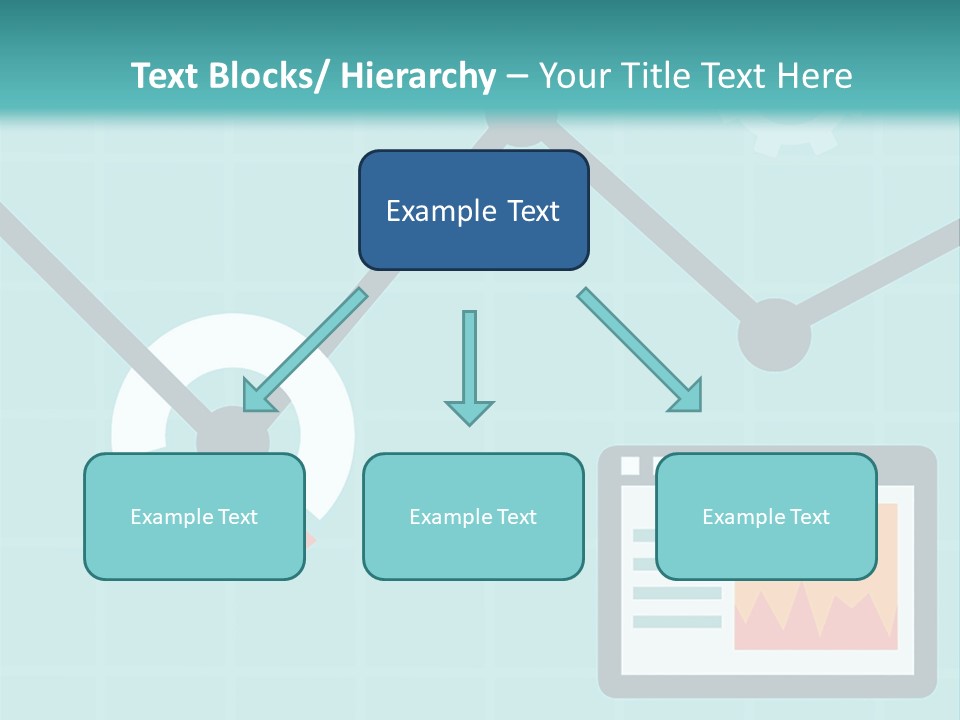 A Computer Screen With A Graph On It PowerPoint Template