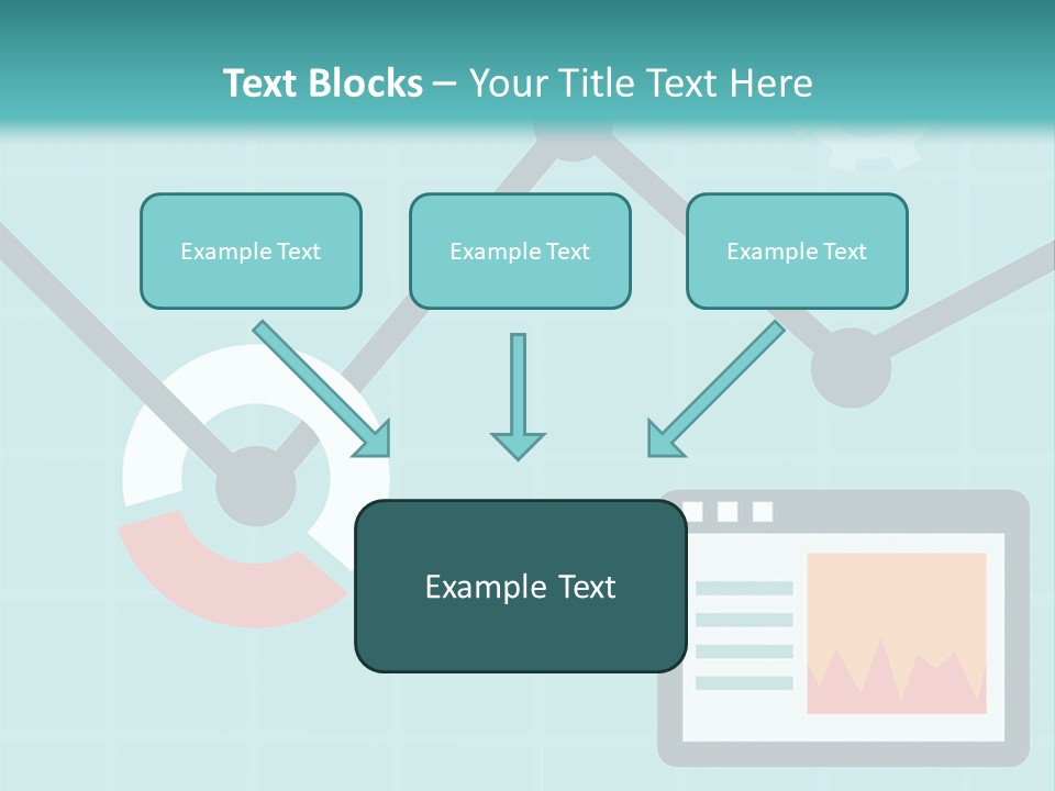 A Computer Screen With A Graph On It PowerPoint Template