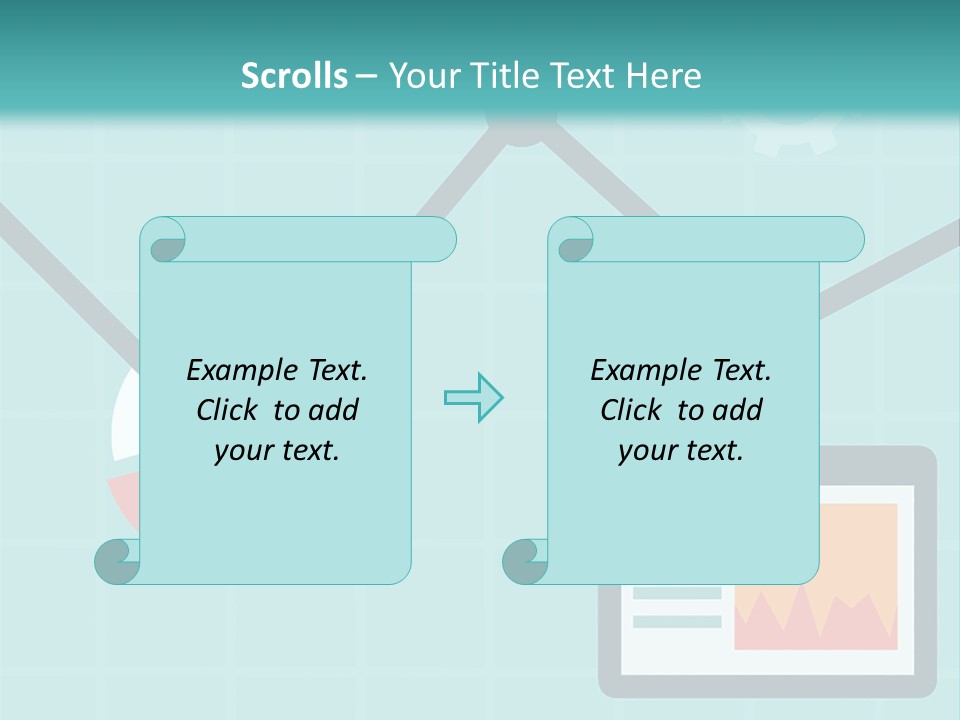 A Computer Screen With A Graph On It PowerPoint Template