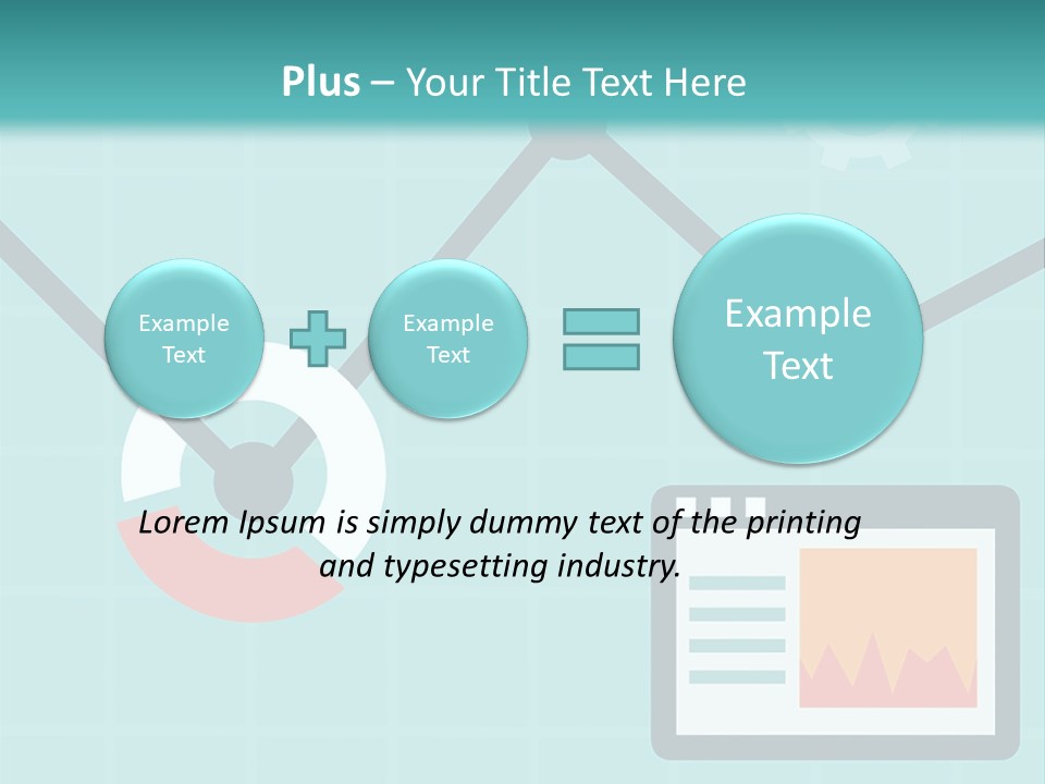 A Computer Screen With A Graph On It PowerPoint Template