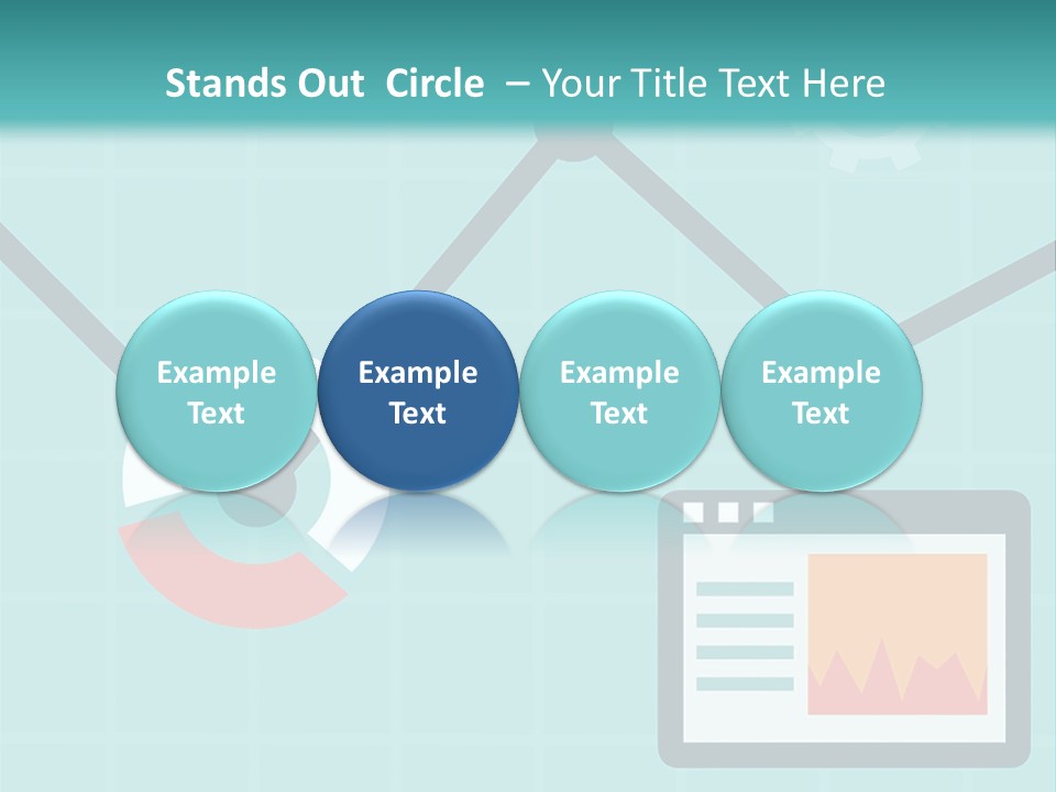 A Computer Screen With A Graph On It PowerPoint Template