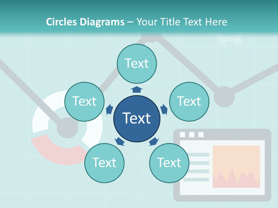 A Computer Screen With A Graph On It PowerPoint Template