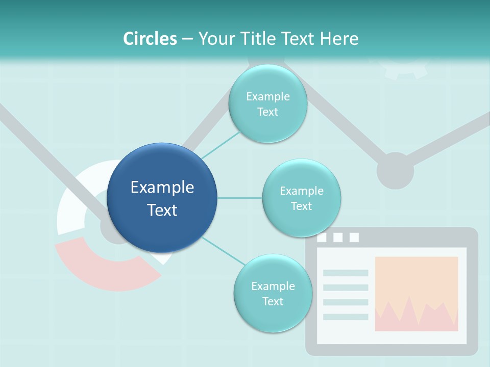 A Computer Screen With A Graph On It PowerPoint Template