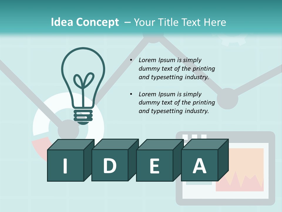 A Computer Screen With A Graph On It PowerPoint Template