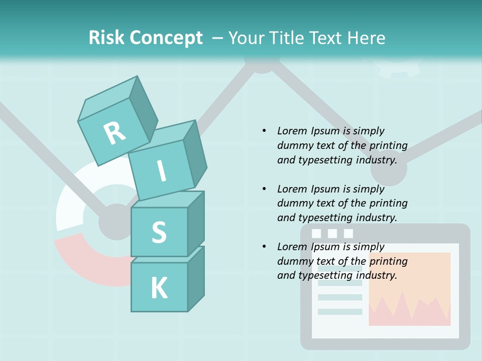 A Computer Screen With A Graph On It PowerPoint Template