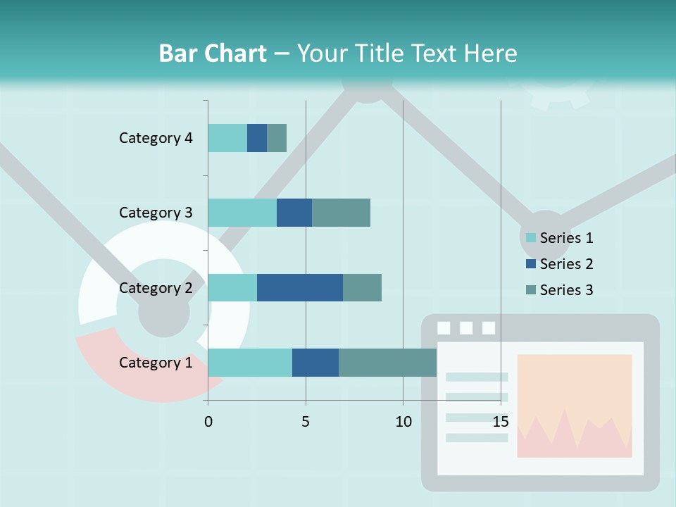 A Computer Screen With A Graph On It PowerPoint Template