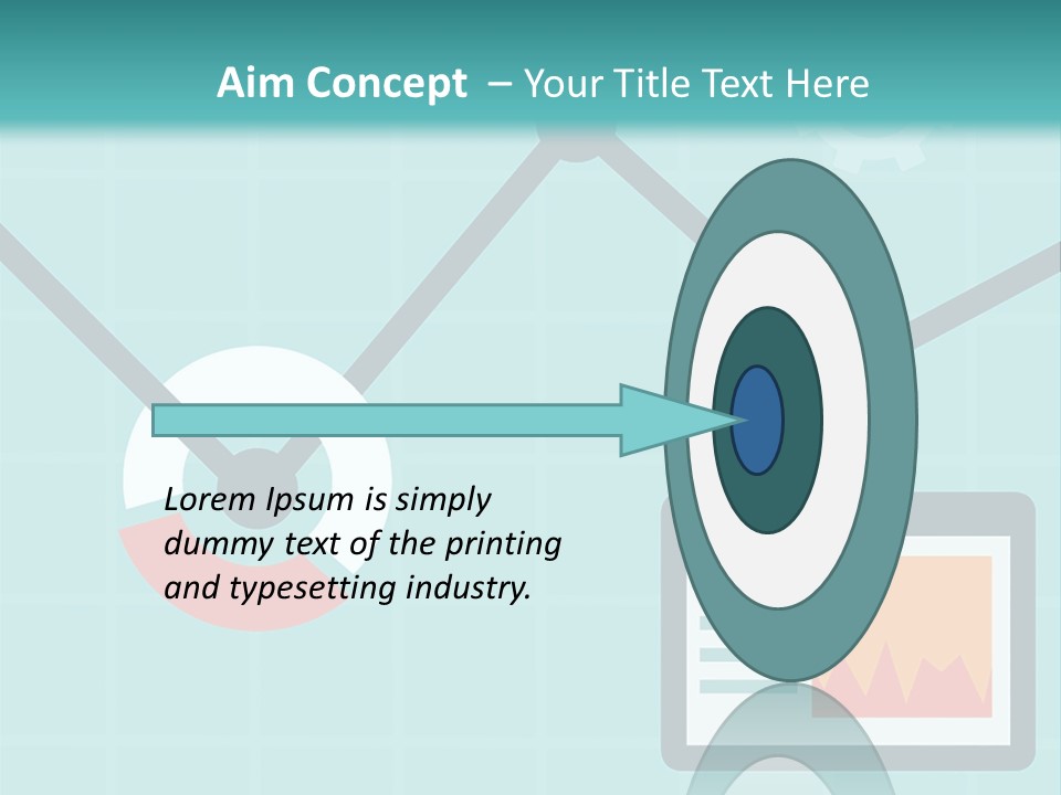 A Computer Screen With A Graph On It PowerPoint Template