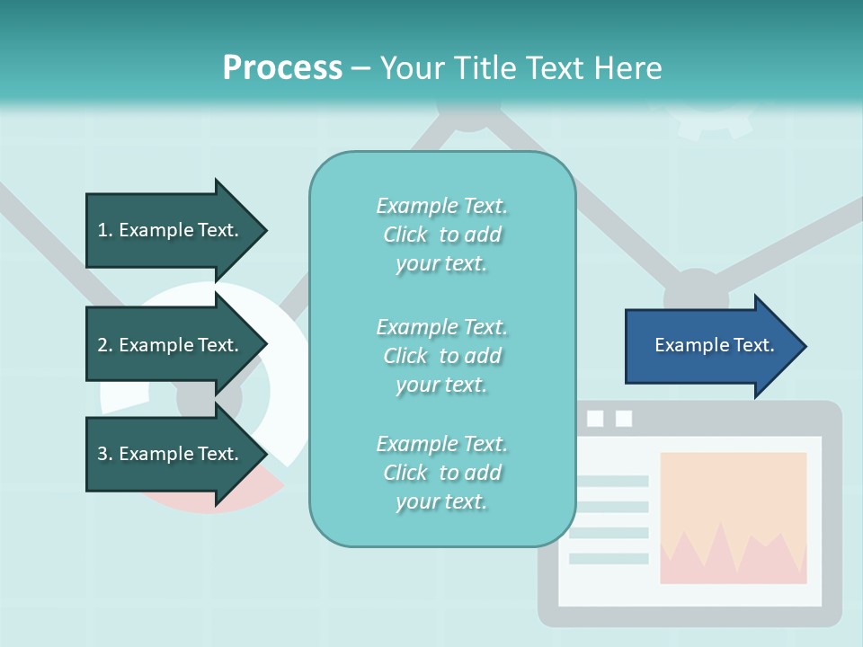 A Computer Screen With A Graph On It PowerPoint Template