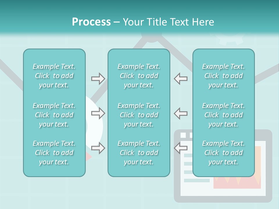 A Computer Screen With A Graph On It PowerPoint Template
