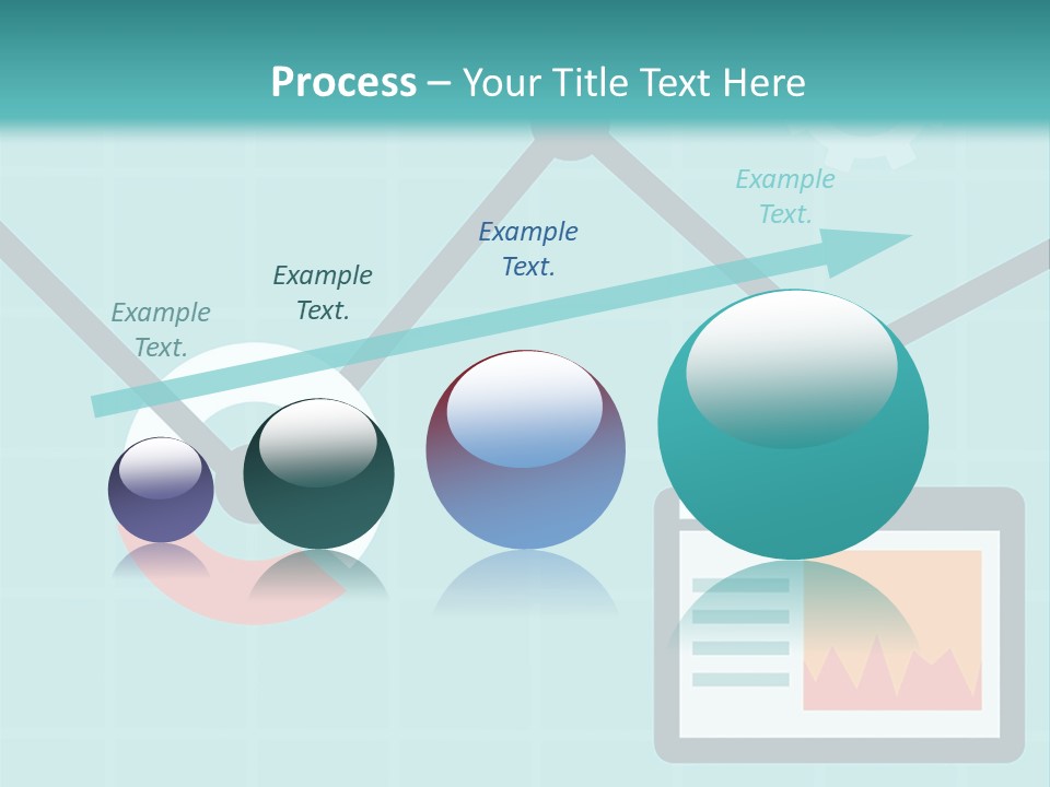 A Computer Screen With A Graph On It PowerPoint Template