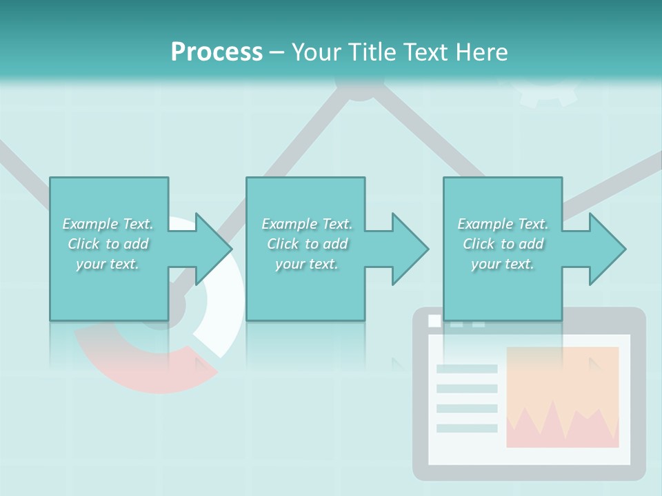A Computer Screen With A Graph On It PowerPoint Template