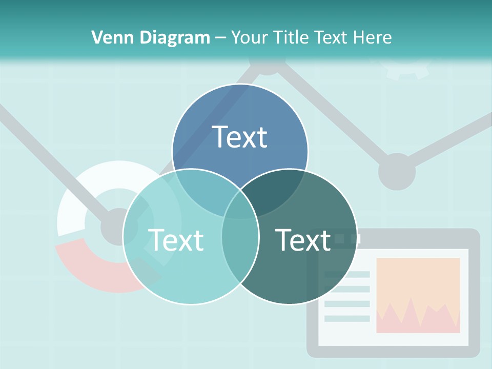 A Computer Screen With A Graph On It PowerPoint Template