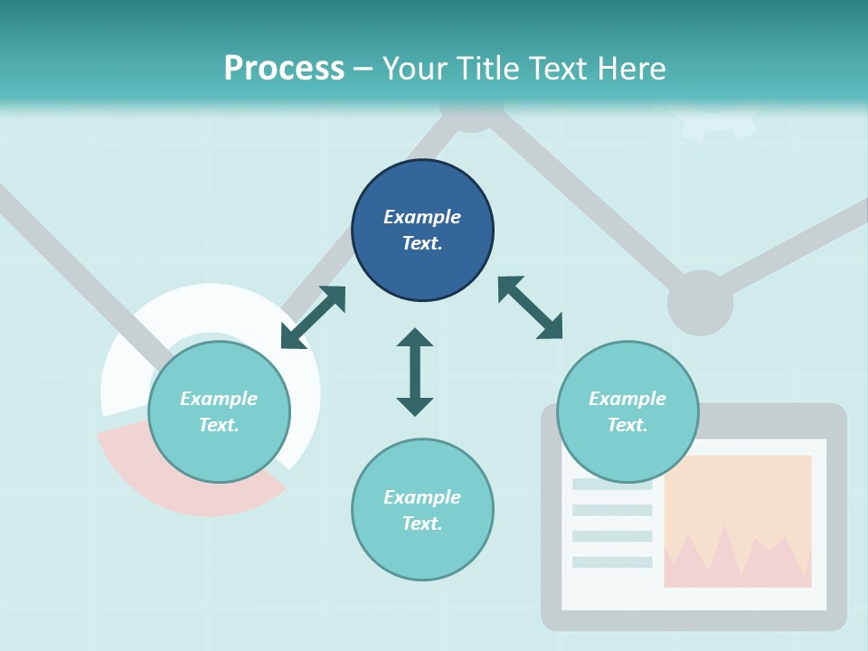 A Computer Screen With A Graph On It PowerPoint Template