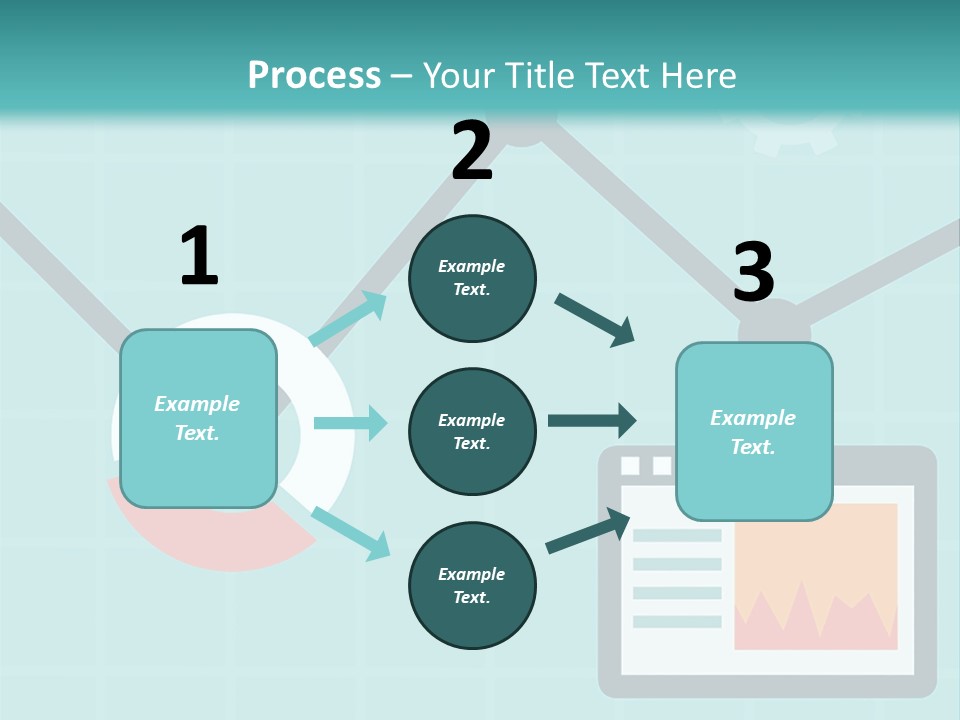 A Computer Screen With A Graph On It PowerPoint Template