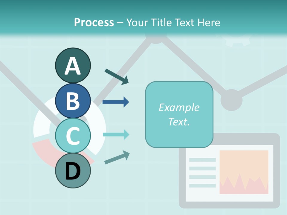 A Computer Screen With A Graph On It PowerPoint Template